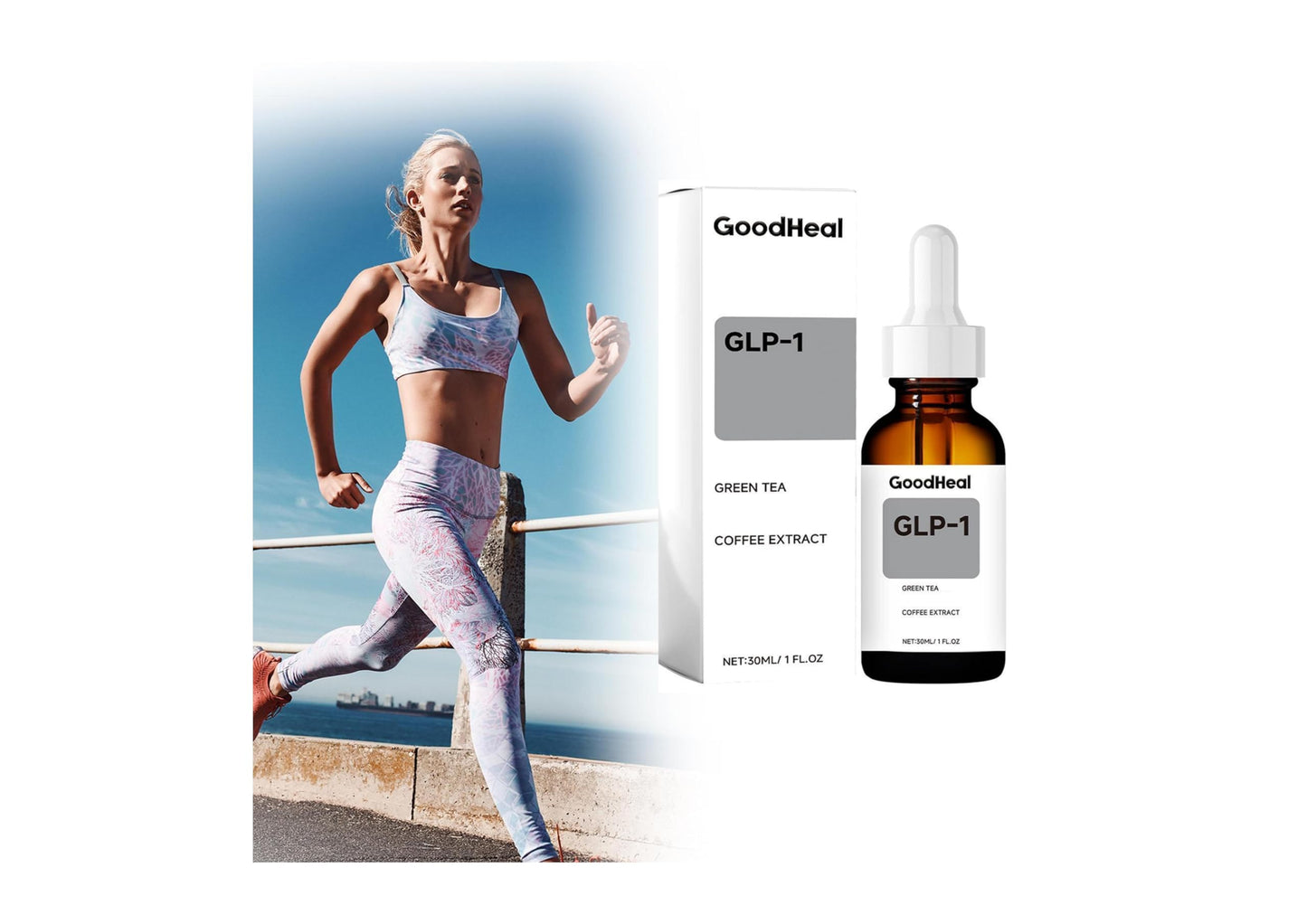 GoodHeal Glp-1 Supplement Men for Women Drops - 2-Pack 2Fl Oz