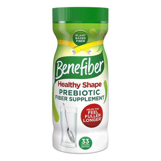 Benefiber Healthy Shape Prebiotic Fiber Supplement Powder for Digestive Health, Daily Fiber Powder - 33 Servings (8.7 Ounces)