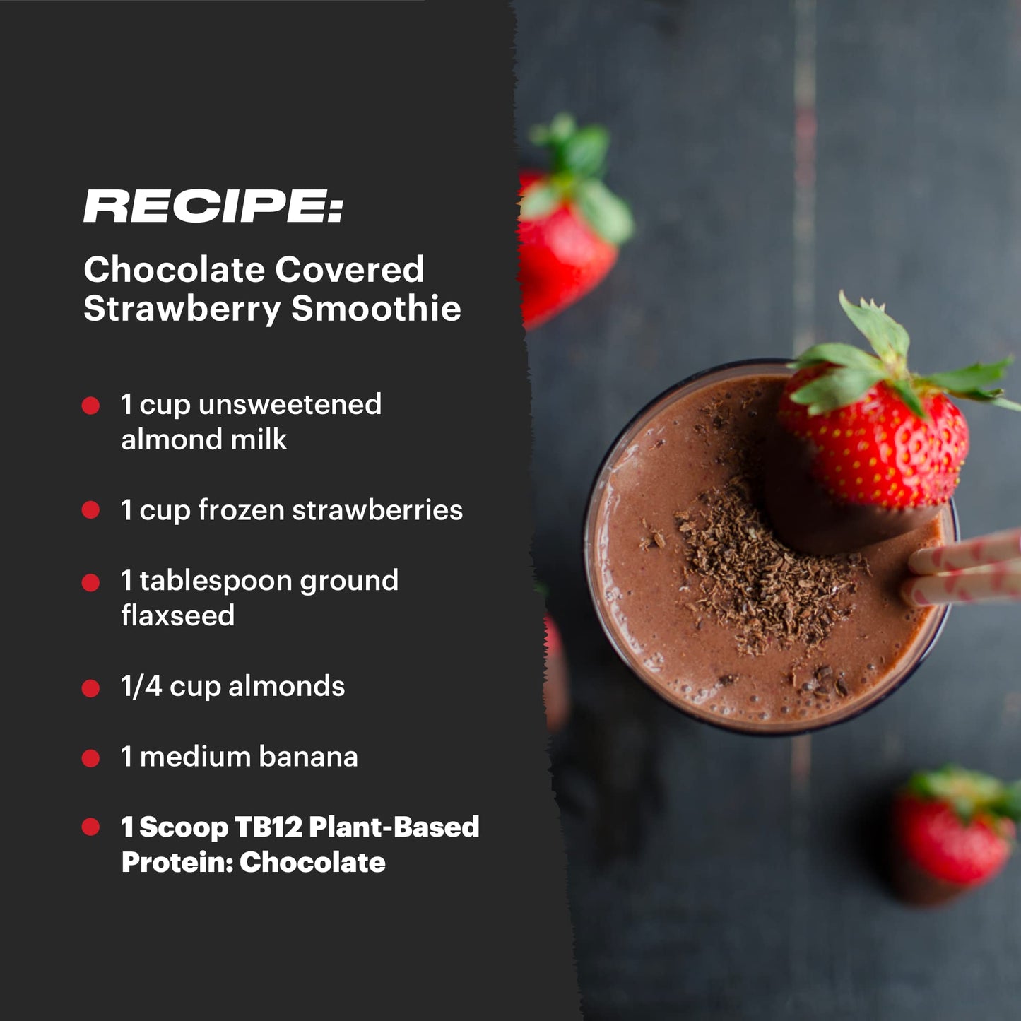 TB12 Plant Based Protein Powder by Tom Brady, 24g of Vegan Pea Protein, Low Sugar, Low Carb, Non-GMO, Meal Replacement, Keto Friendly, Paleo, Sugar Free, Chocolate Flavor (30 Servings/2.25lbs)