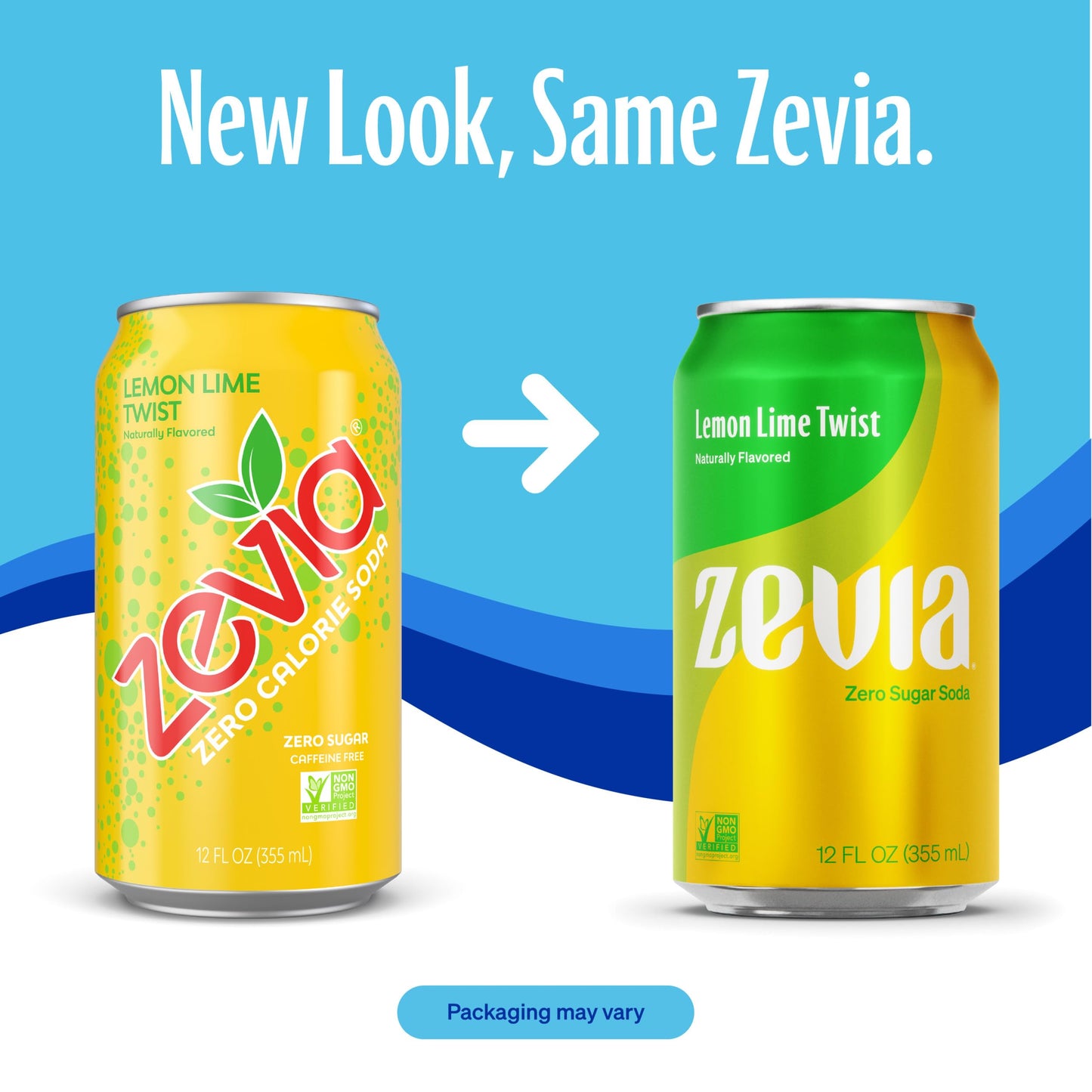 Zevia Zero Calorie Soda Lemon Lime Twist 12 Ounce Cans Pack of 6