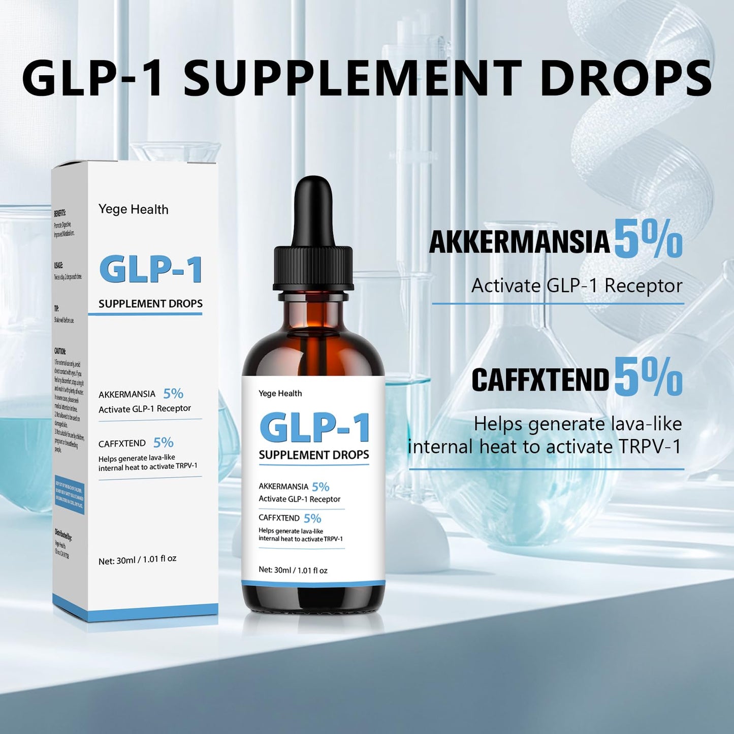 Ctanvto GLP-1 Drops for Men and Women, Fast and Easy to Use,1 Fl Oz
