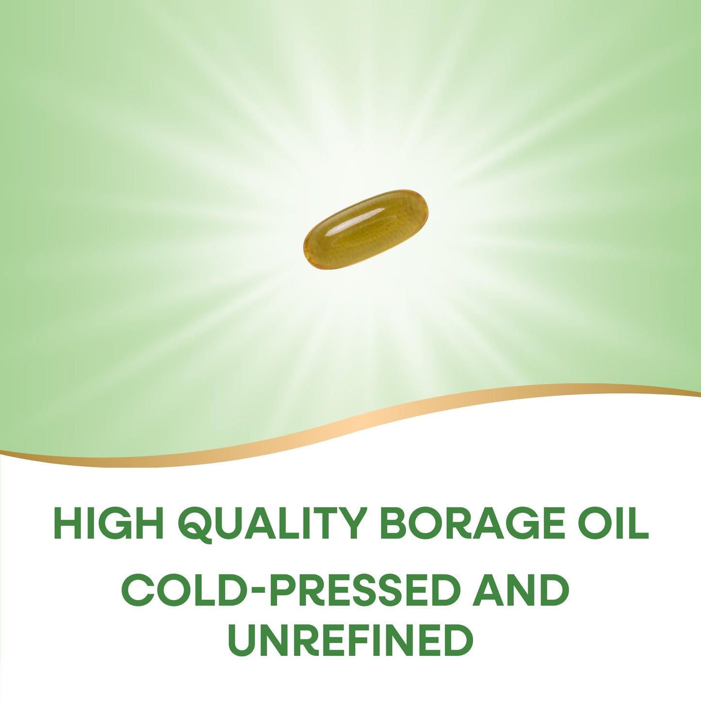Nature's Way Borage Oil, Cold Pressed & Unrefined, GLA Supplement, 300 mg GLA and 440 mg Linoleic Acid per Serving‡, 60 Softgels (Packaging May Vary)