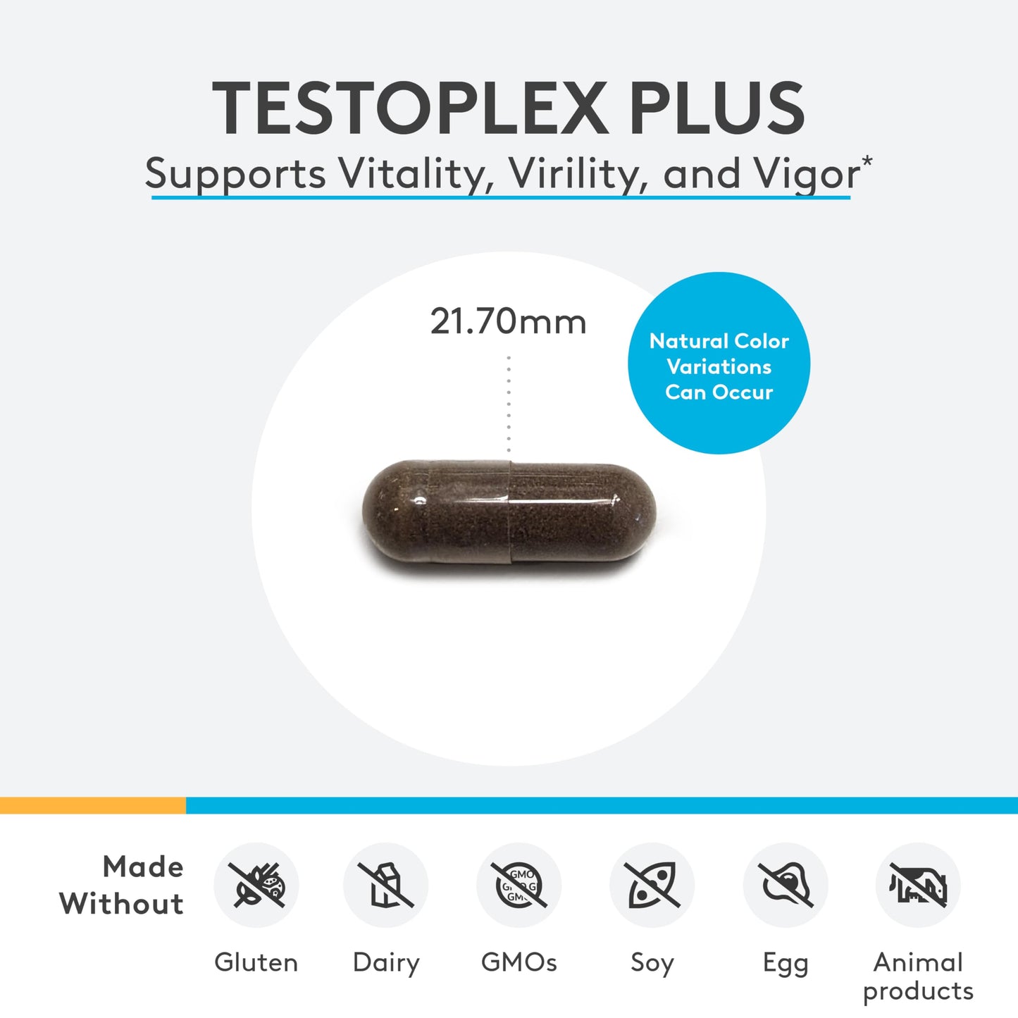 XYMOGEN TestoPlex Plus Testosterone Support for Men & Women - Shilajit & Eurycoma Longifolia Supplements - Help Promote Health Libido, Performance, Overall Vitality & Cognition (60 Capsules)