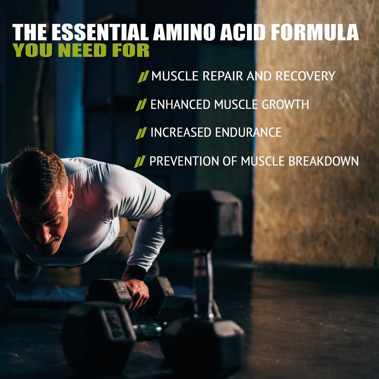 Ultra-Pure Amino Acids | 8.7g per Serving of BCAAs | Leucine, Isoleucine, Valine, Glutamine & Vitamin B6 for Muscle Recovery, Metabolism & Immune Support | Ideal for Sports & Well-Being | 30 Servings