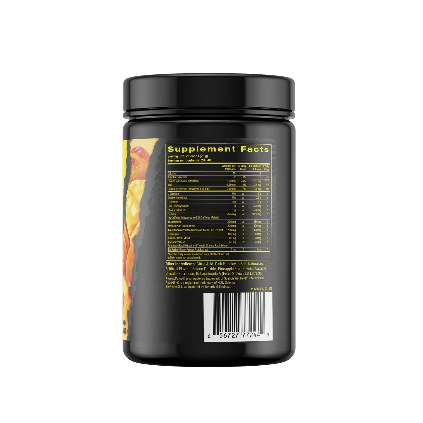 Pharmafreak X Stack3D: Stacked Freak 3D Pre-Workout PWO - Limited Edition - Mango Peach - 14.1 oz (400 g)