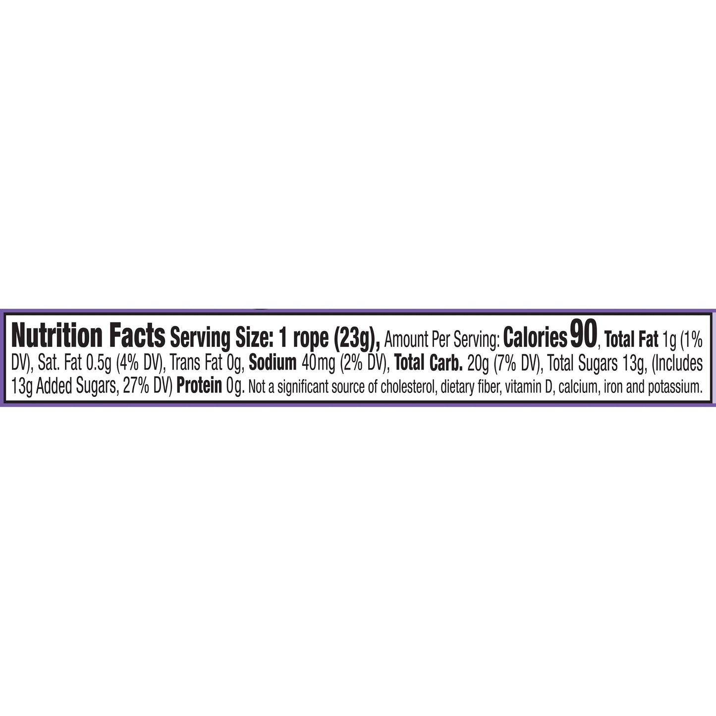 Laffy Taffy Rope  Case of 24 Grape