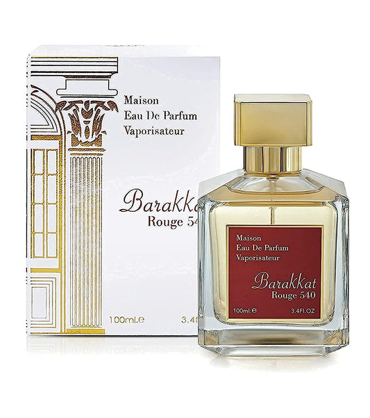 Fragrance World Barakkat Rouge 540 by Maison Alhambra for Women - 3.4 oz EDP Spray
