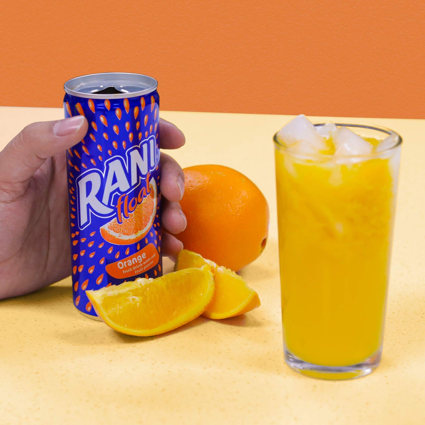 Rani Float Fruit Juice Drink Variety Pack Mango Orange Peach Pineapple Imported from Dubai Made with Real Fruit Pieces Low Sugar 8 oz Pack of 24