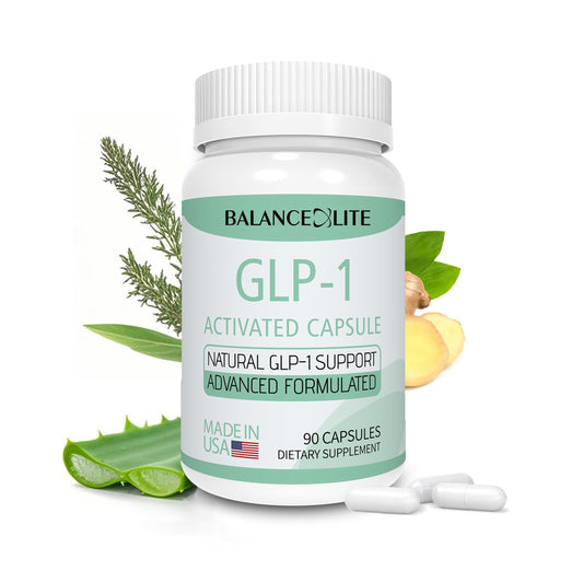 Balancexlite Plus GLP-1 Supplement, GLP1 Support for Women & Men, GLP Activate Natural Formula, GLP-1 Supplement for Metabolic, Energy, Gut & Overall Health- 30 Day Supply | 90 Capsules