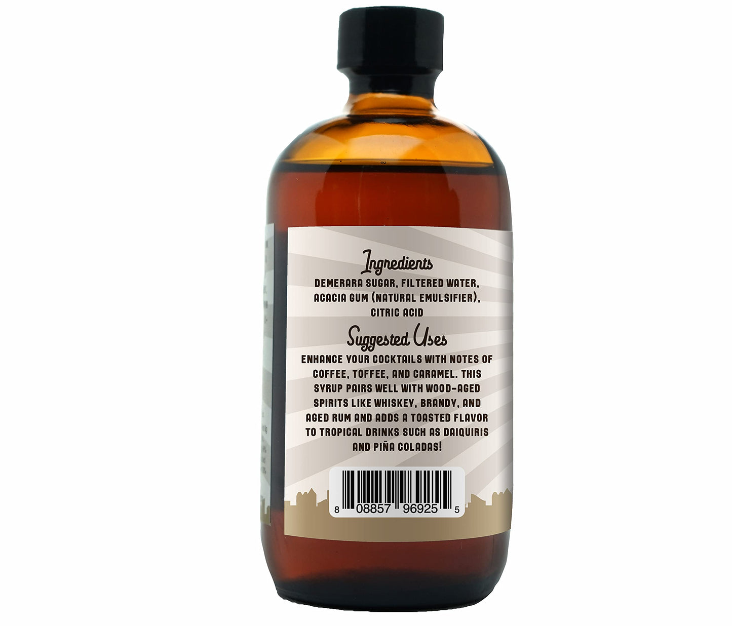 Barrel Roll Bar Essentials Cocktail Mixers  Demerara Cocktail Mix  AllNatural Demerara Drink Mix  USA Handcrafted Cocktail Syrups  Small Batch Cocktail Bitters with Real Cane Sugar  8 Ounce