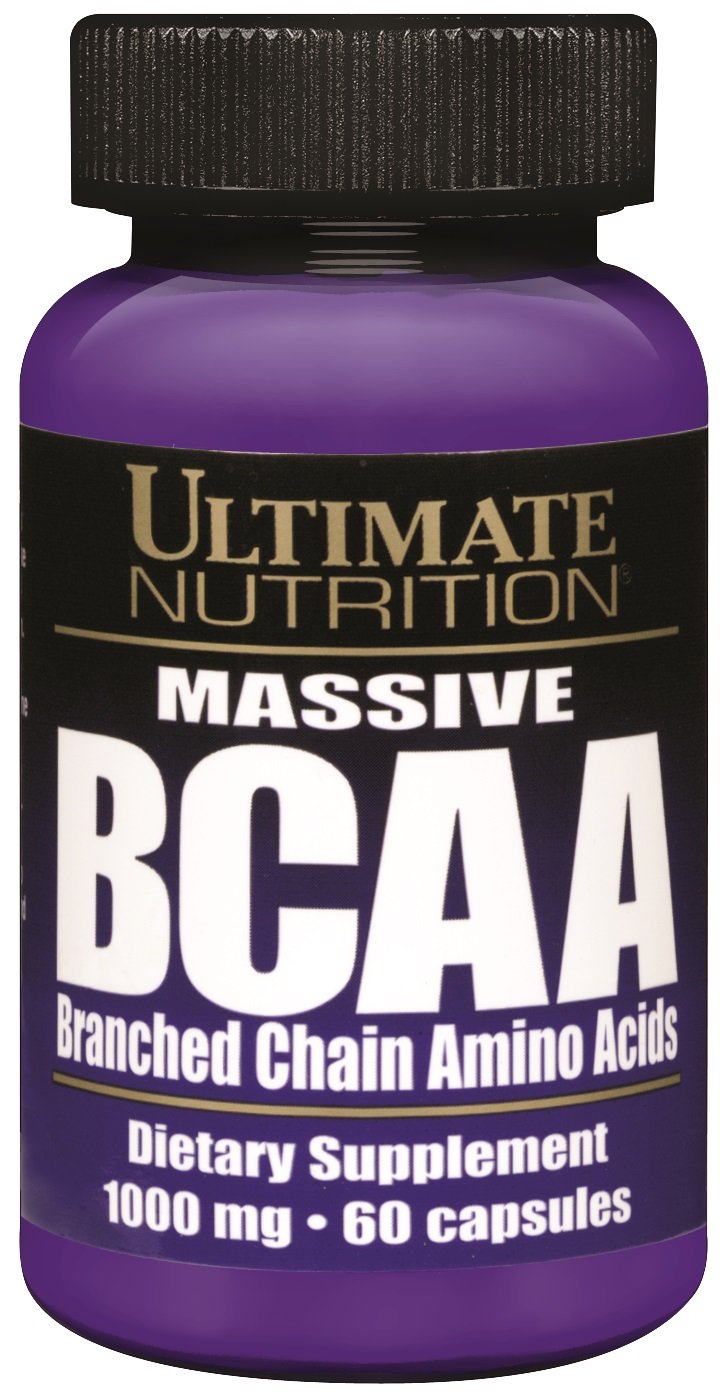 Ultimate Nutrition Massive BCAA Amino Acid Supplement (1000mg, 60 Capsules)
