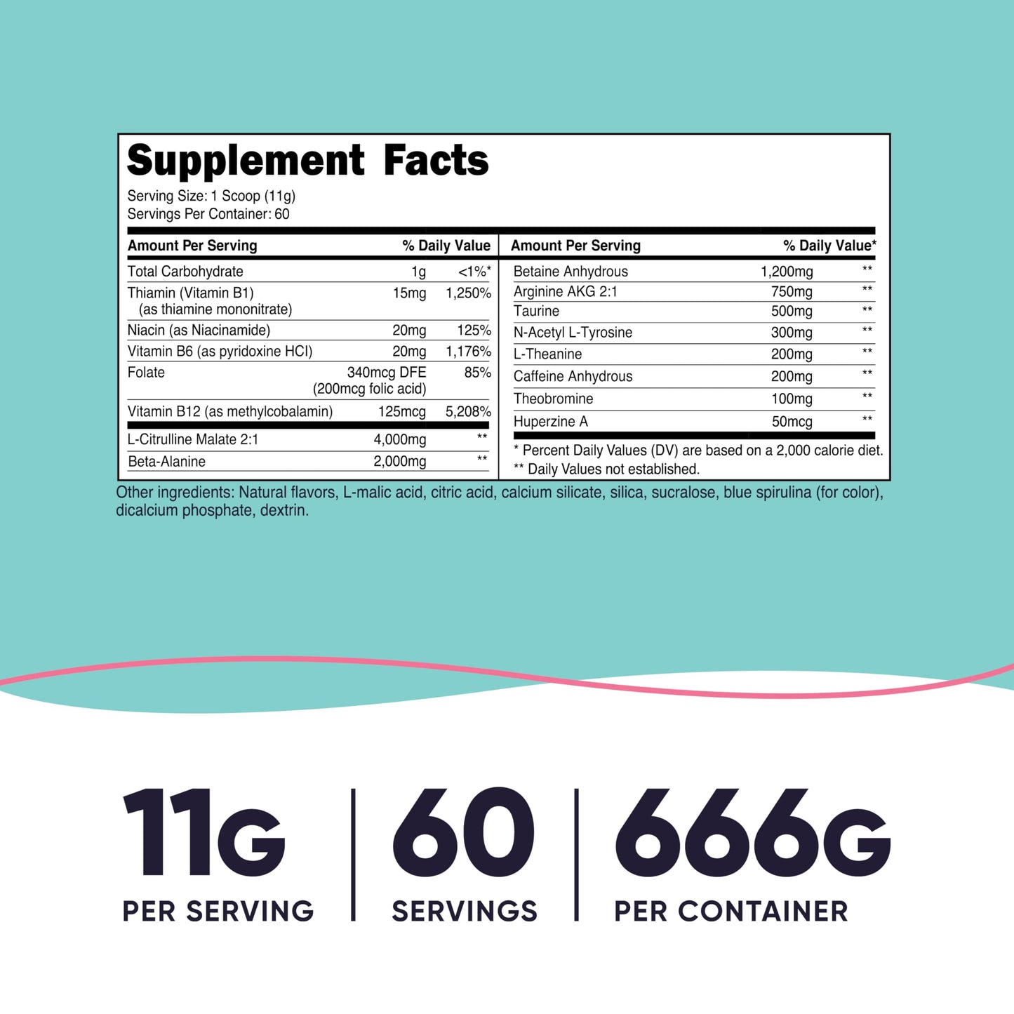 Nutricost Pre-Workout Powder for Women, Blue Raspberry, 60 Servings
