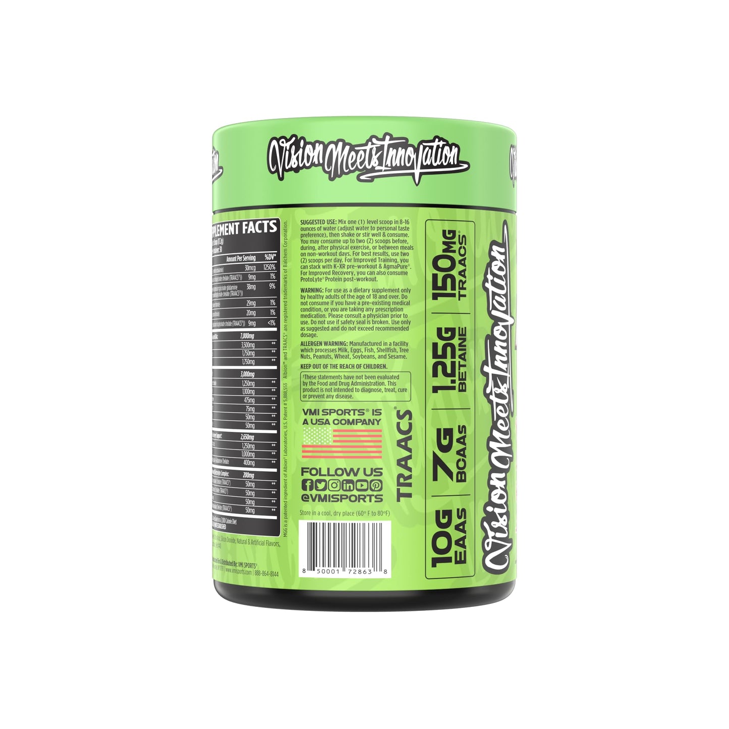 Aminogex Ultra | BCAA Powder | Amino Acids + Betaine and Glutamine | Amino Acid Post Workout Recovery Drink | Intra Workout Drink with Electrolytes | (30 Servings) (Watermelon, 18.2 Ounces)