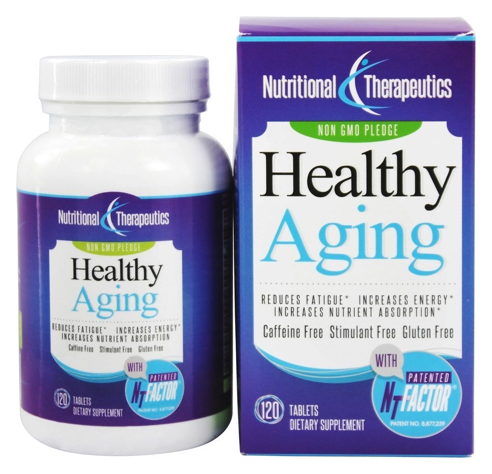 Healthy Aging with NTFactor®, 120 Tablets - Youthful Vibrancy, Increased Energy, Improved Quality of Life by NTI Nutritional Therapeutics Inc.
