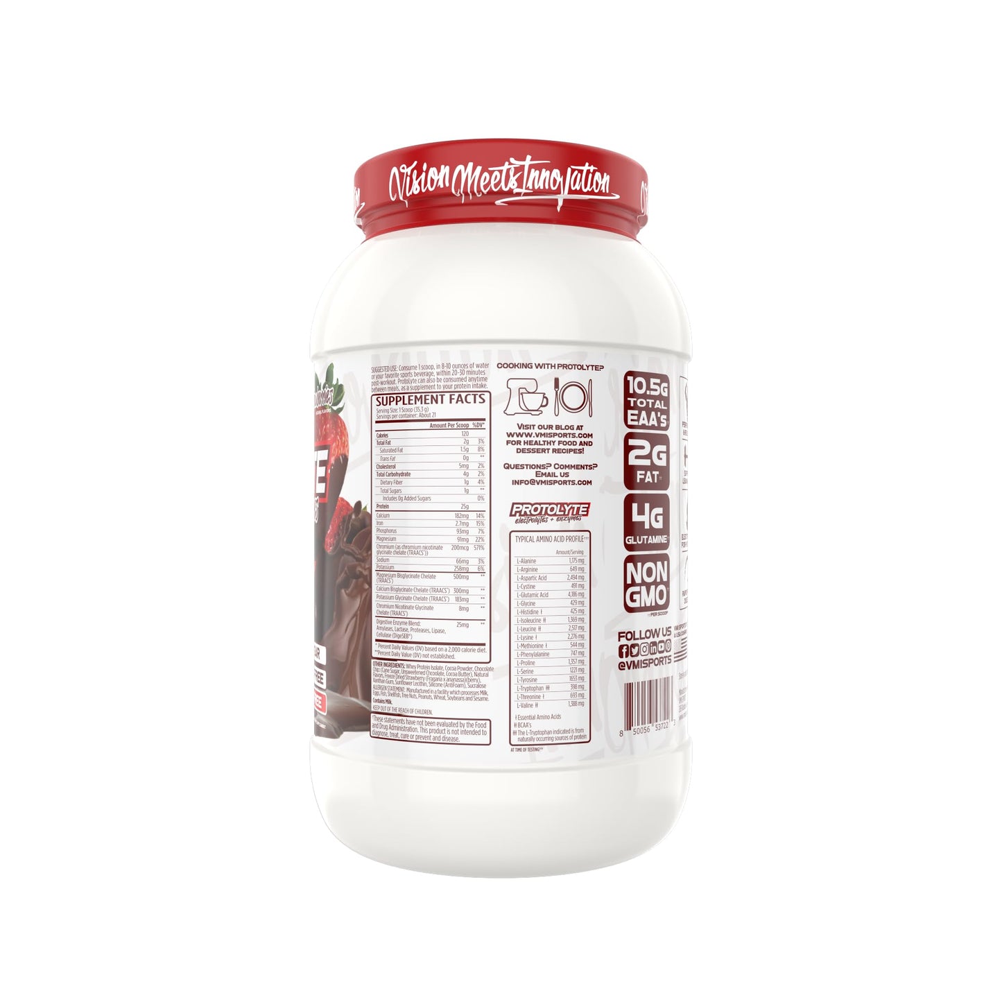 VMI Sports | Protolyte Whey Isolate Protein Powder | Low-Calorie 100% Whey Protein Isolate | Non-GMO Low Sugar Lactose Free and Gluten Free
