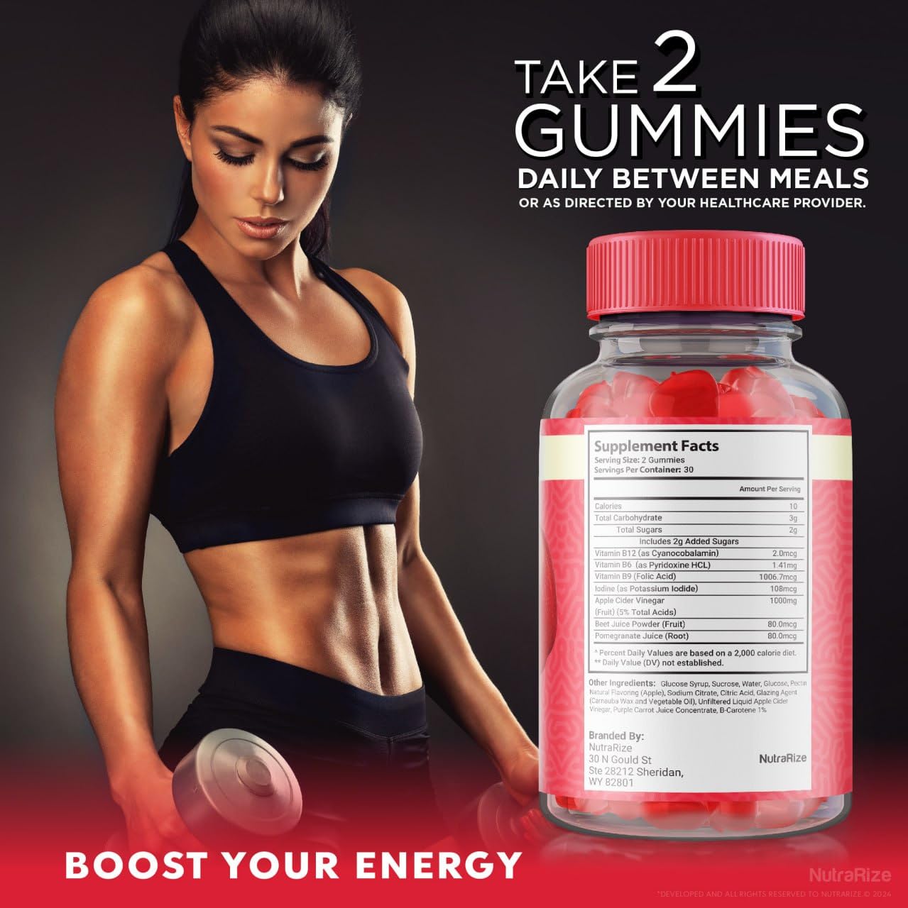 NutraRize (Pack of 2 Ketofit Keto+ACV Gummies, Advanced Weight Loss, Dietary Supplement, Gomitas Reviews (120 Gummies)