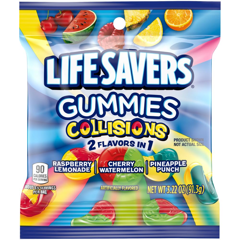 LIFE SAVERS Collisions Gummy Candy 322 oz Bag Pack of 12