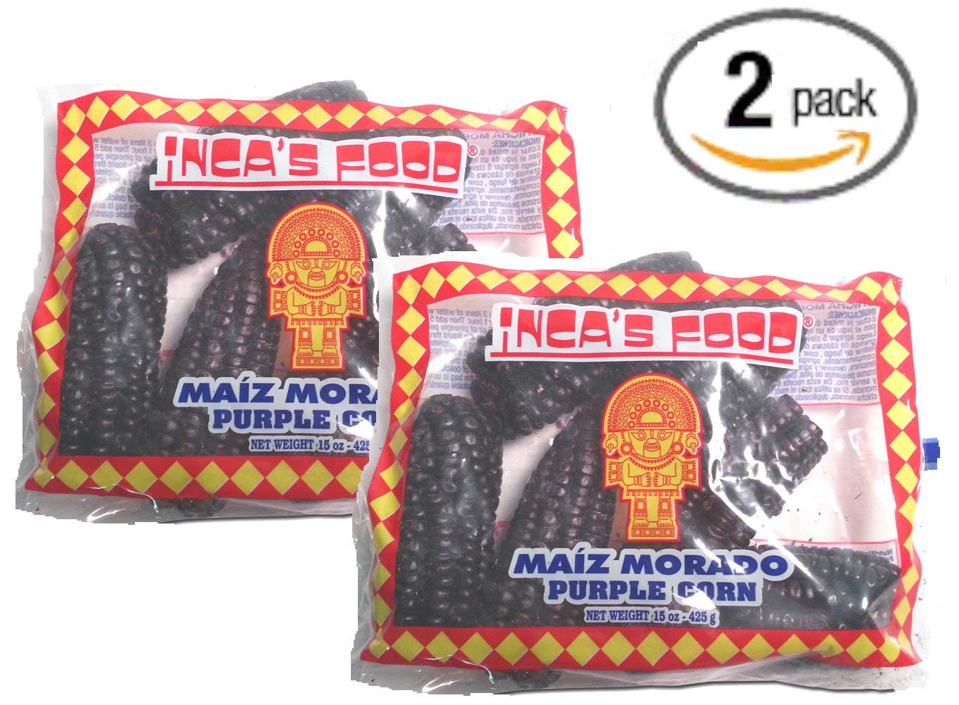 Incas Food Maiz Morado Purple Corn 15 Oz  2pack