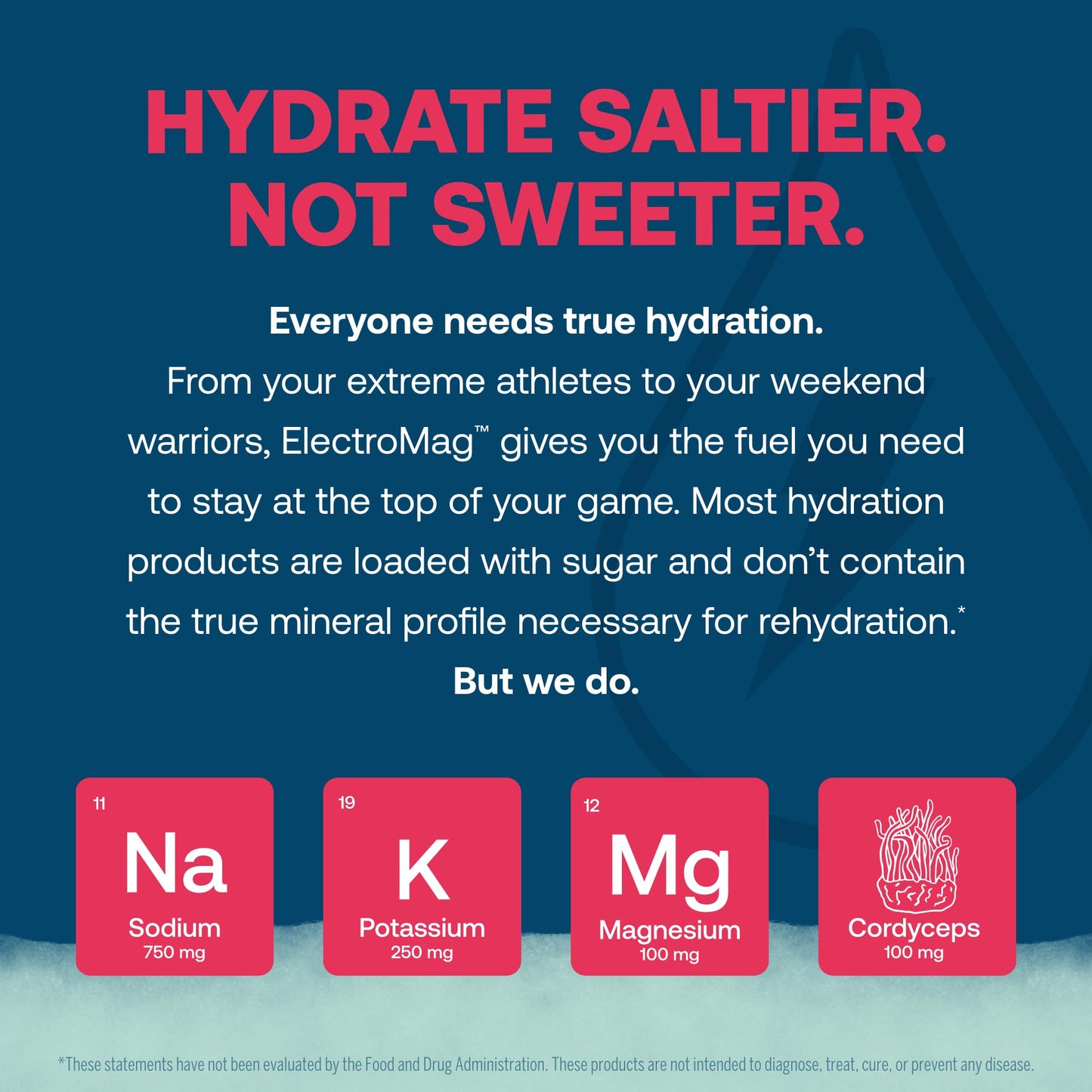 True Grace ElectroMag - 16 Stick Packs - Watermelon - Electrolyte Powder for Rapid Hydration - Sodium, Potassium, Magnesium & Cordyceps - Zero Sugar & Carbs - Non-GMO - 16 Total Servings