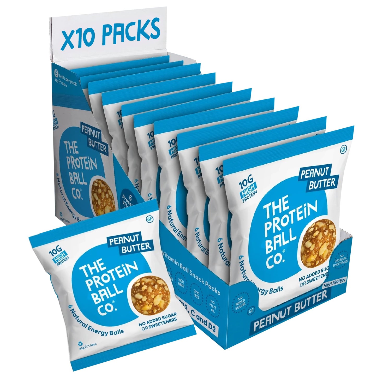 The Protein Ball Co. (10 Pack) (Peanut Butter)