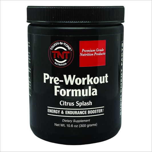 TOUGH-N-TONE Pre-Workout Formula Fast-Acting Powder Formula with beta-Alanine, creatine, arginine, Kreb Cycle intermediates, Guarana, Alpha-lipoic Acid, and citrulline