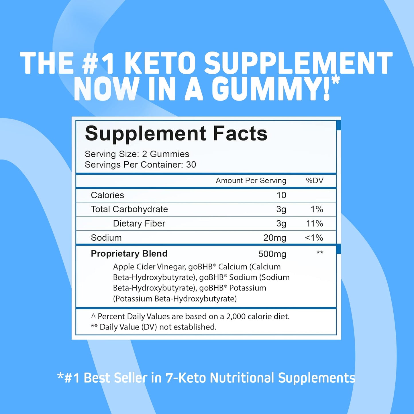 Herbtonics Keto Apple Cider Vinegar Gummies | Digestion & Detox | GLP-1 Support | Sugar Free BHB Advanced Formula for Keto Support - Raw ACV with The Mother - 60 Vegan ACV Gummies