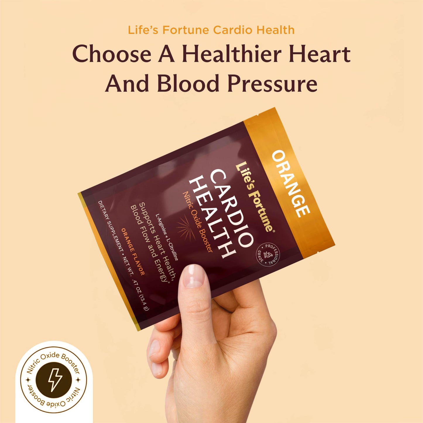 Life's Fortune L Arginine L Citrulline Supplement Powder - High Potency Nitric Oxide Supplement Booster with Natural Orange Flavor, 5 Servings (Pack of 1)