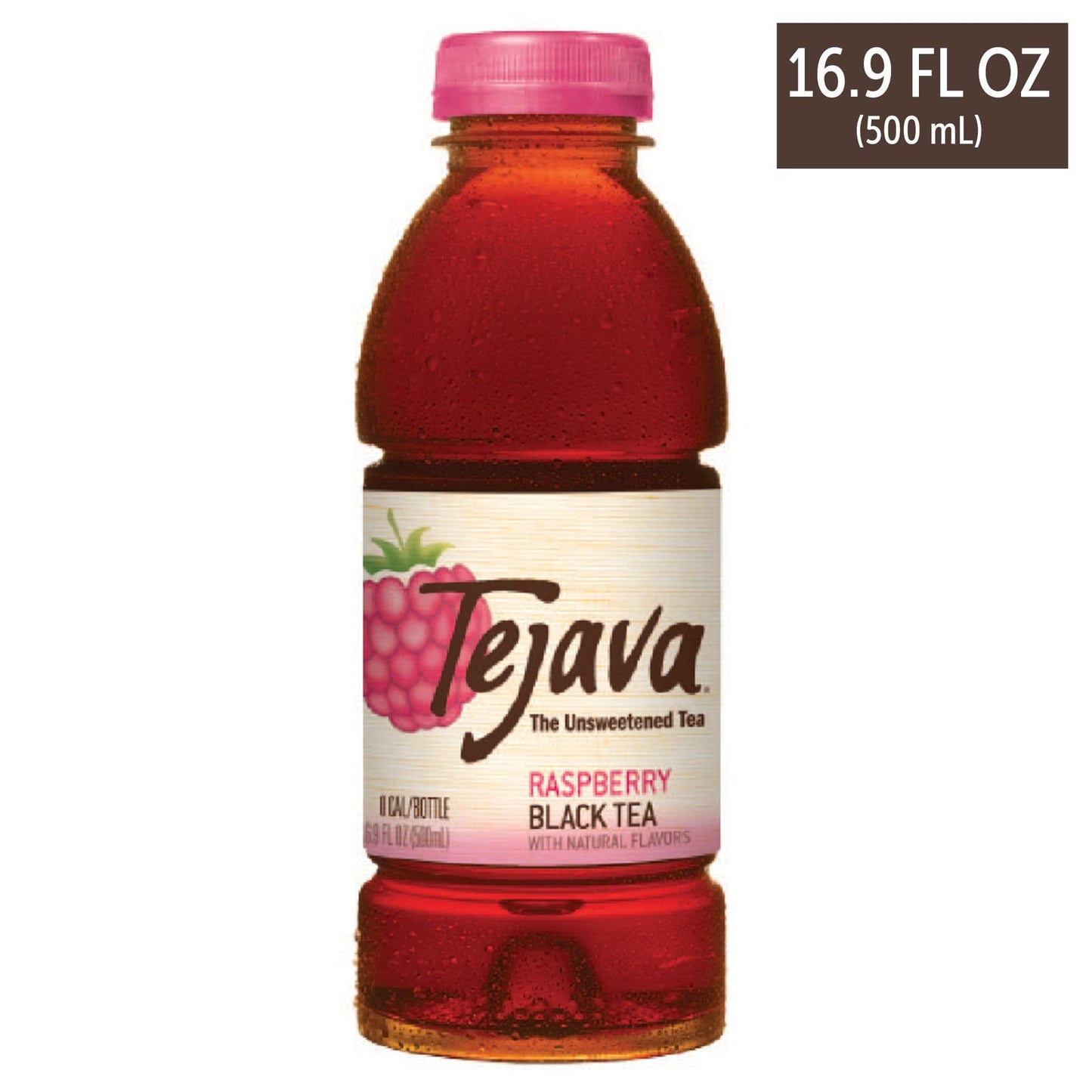 Tejava Unsweetened Raspberry Black Iced Tea 169oz PET Bottles Award Winning NonGMOVerified from Rainforest AllianceCertified farms 12 Pack