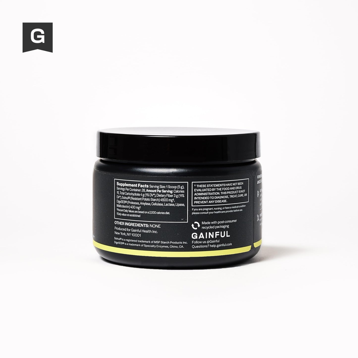 Gainful Gut Health Performance Boost Powder Drink Mix with Prebiotics and Digestive Enzymes Blend, Supports Balance, Daily Digestive Health & Gut Health Supplement, Unflavored, 28 Servings