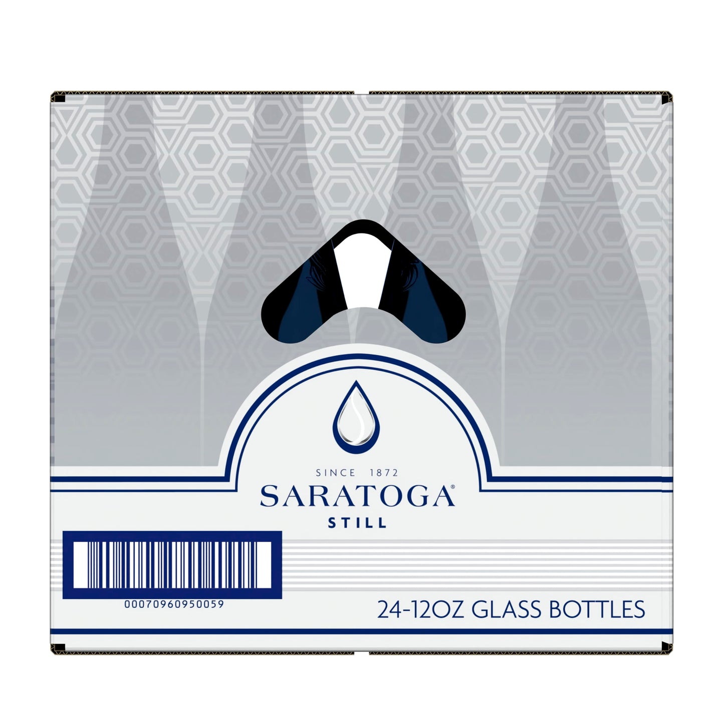 Saratoga Natural Spring Water  12 oz NonCarbonated Pack of 24