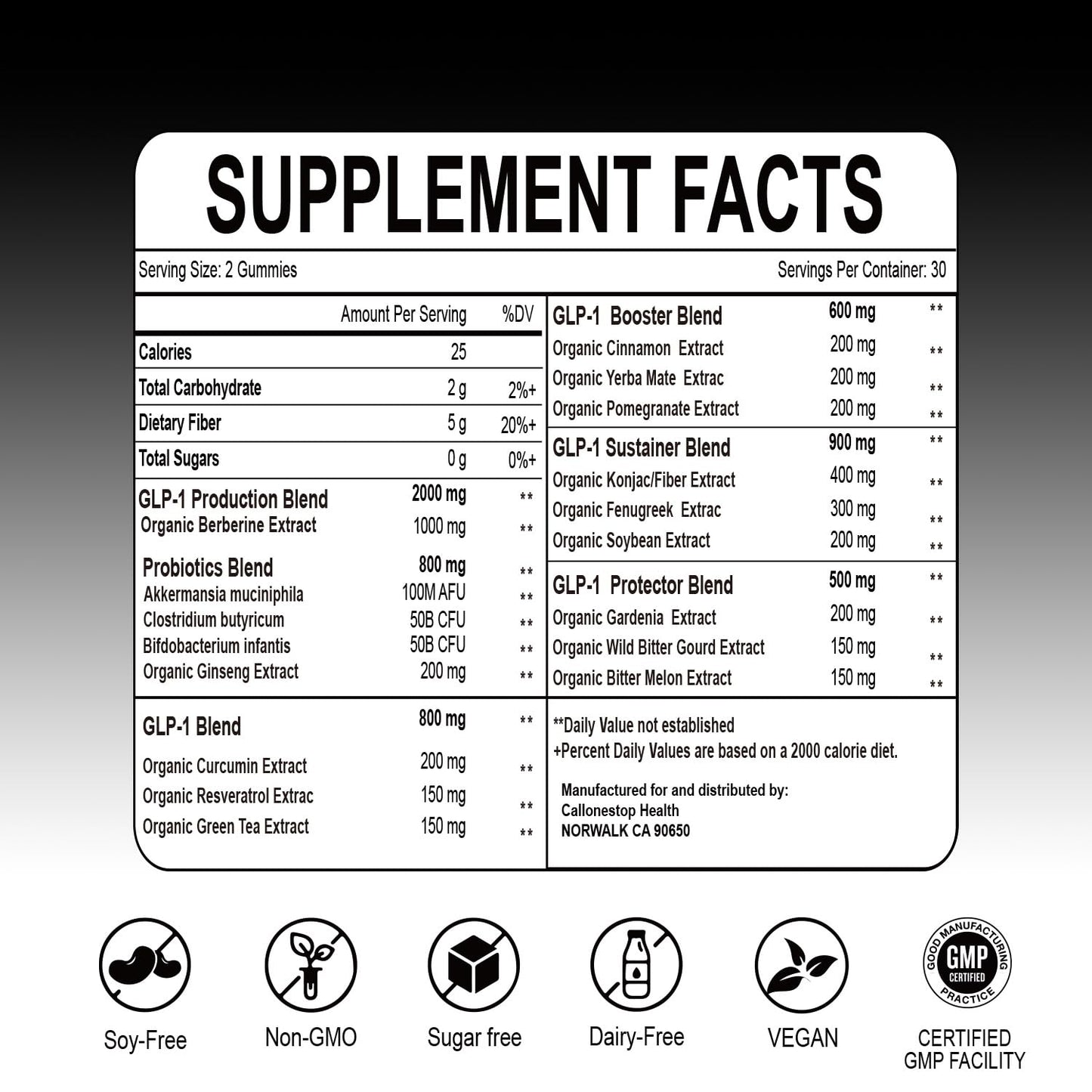 Orocely GLP-1 Supplement Gummies, 17-in-1 GLP Activate Gummies with Akkermansia Probiotic, Berberine, for Women & Men 60 Gummies