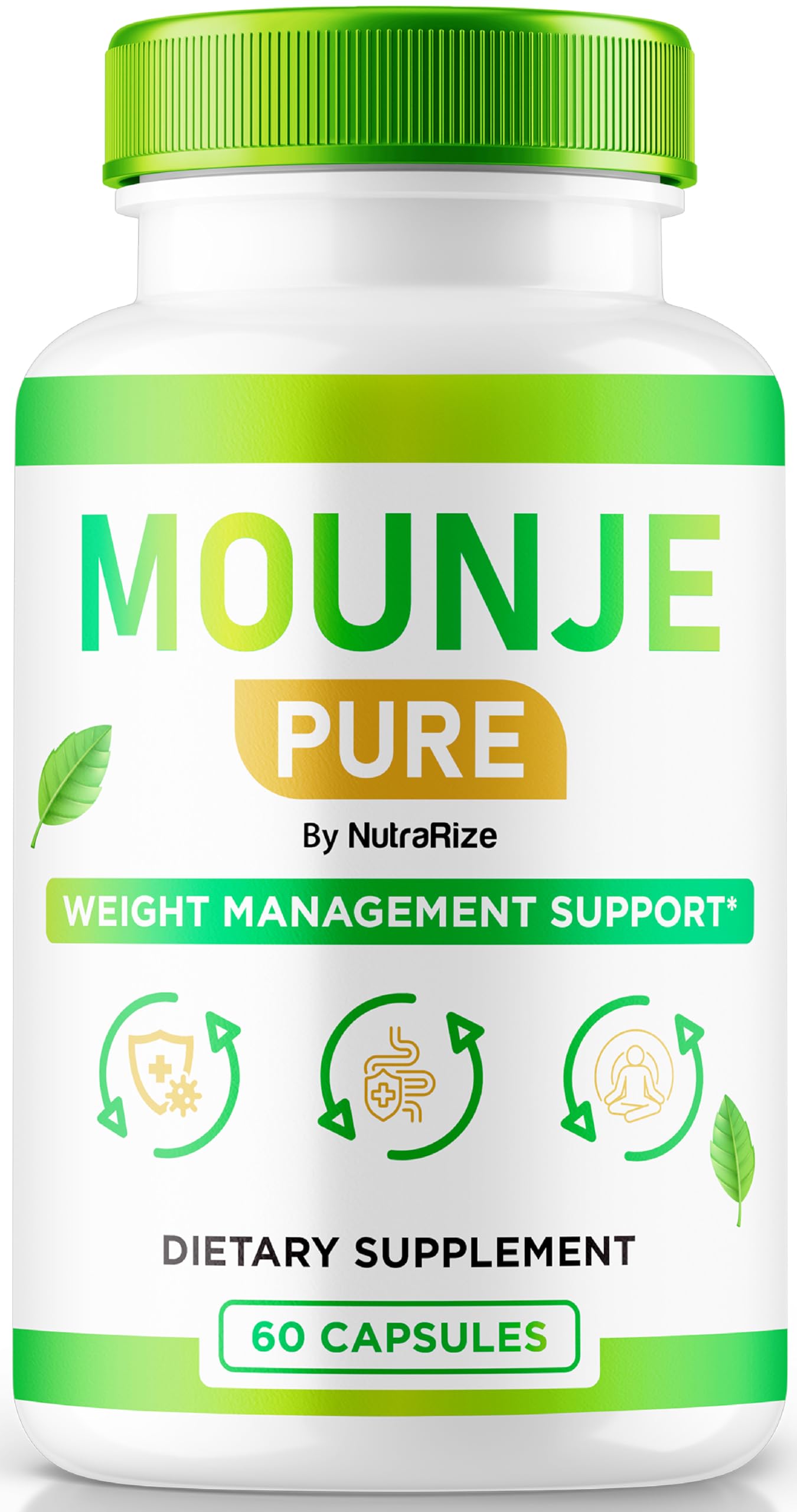 Mounje Pure, Mounje Pure Weight Loss Pills - Supports Healthy Body and Lifestyle, Mounje Pure Keto Formula for Overall Fitness, All Natural MounjePure Review, Official Review (60 Capsules)