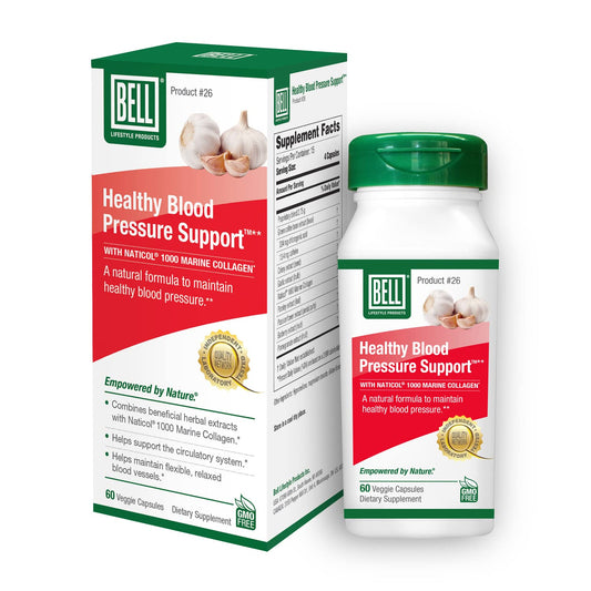 Bell Healthy Blood Pressure Support™ Unique Blend - Natural Blend of Green Coffee Bean Extract, Garlic & Celery Seed Extract Supplements- 60 Capsules, Vegan, Non-GMO