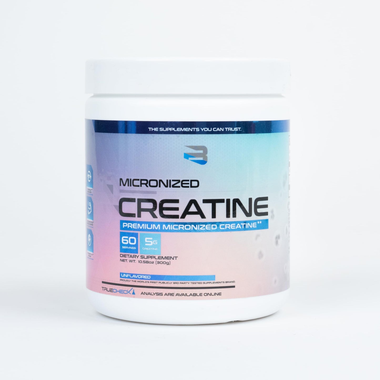 Believe Supplements Creatine - Pure Creatine Monohydrate for Explosive Strength & Muscle Growth | Micronized for Rapid Absorption | Enhance Athletic Performance & Accelerate Recovery! (60 Servings)