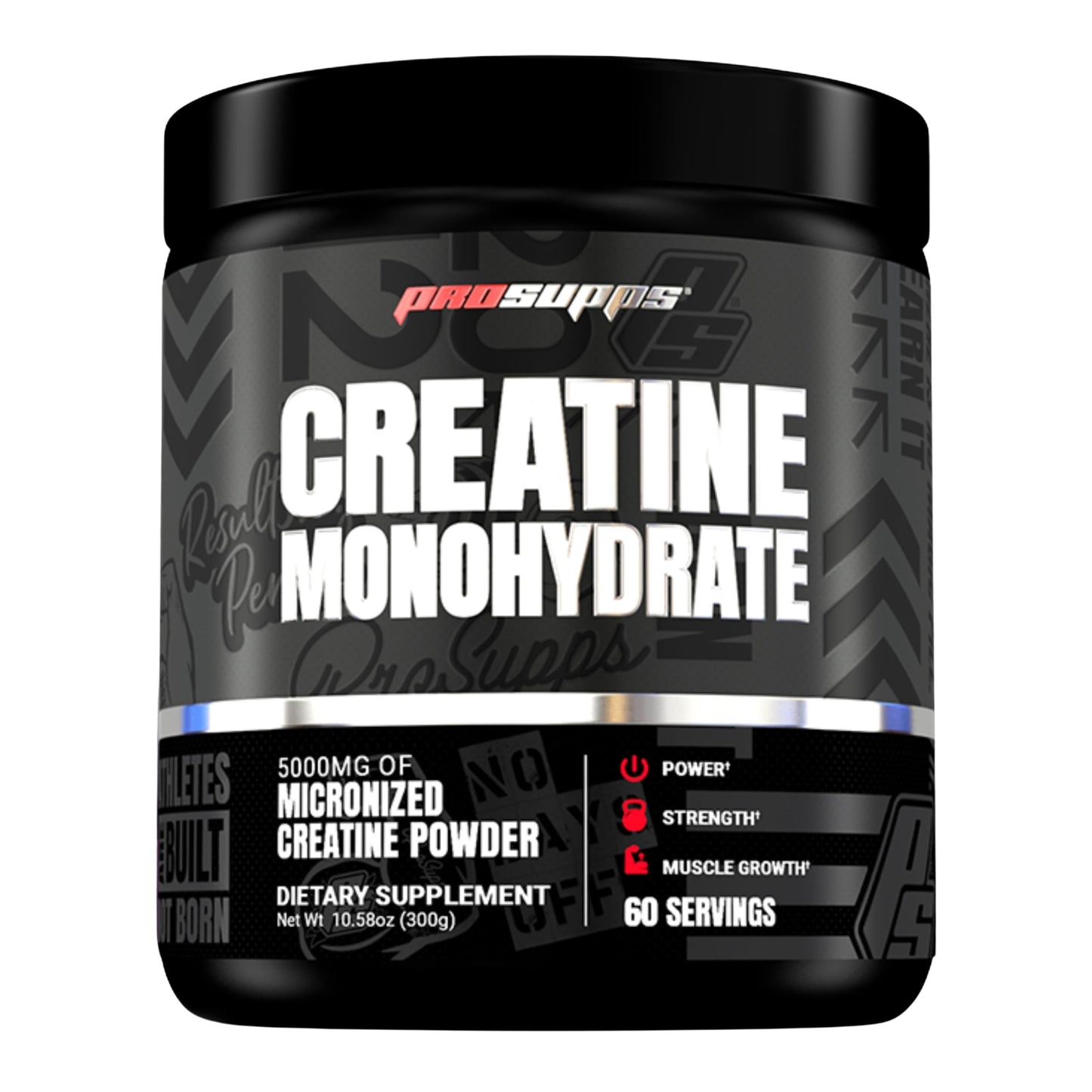PROSUPPS Creatine Monohydrate Powder - 100% Pharmaceutical Grade Micronized Supplement for Muscle Growth and Recovery (5,000mg, 60 Servings)