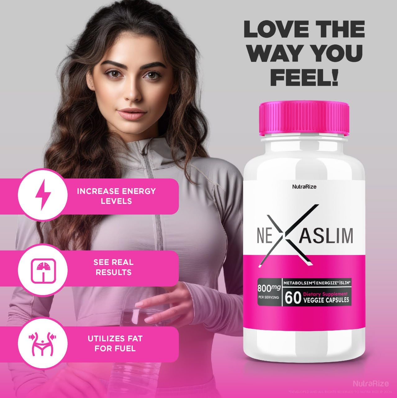 (2 Pack) Nexaslim Capsule, Nexaslim Metabolism Booster Formula, Dietary Supplement for Advanced Weight Loss, Maximum Strength All-Natural Pills for Targeting Belly Fat, Nexa Slim Review (120 Capsules)