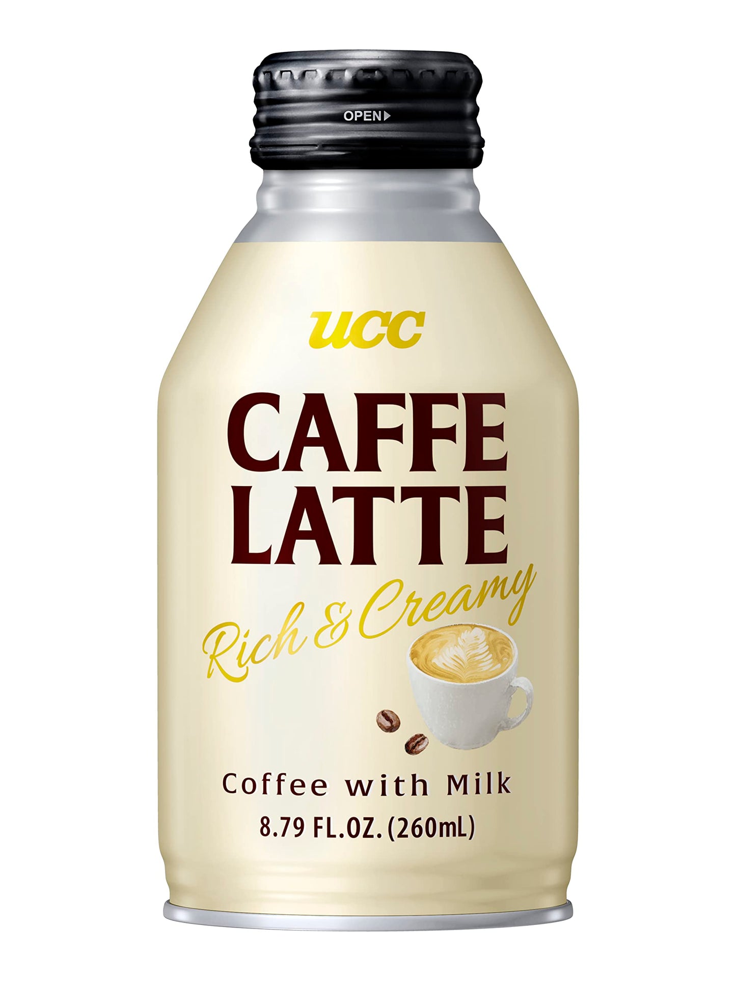 UCC Ready to Drink Caffe Latte 879 FL OZ Pack of 24 Delicious Rich and Creamy Convenient Bottled Coffee Drinks For OntheGo Imported from Japan