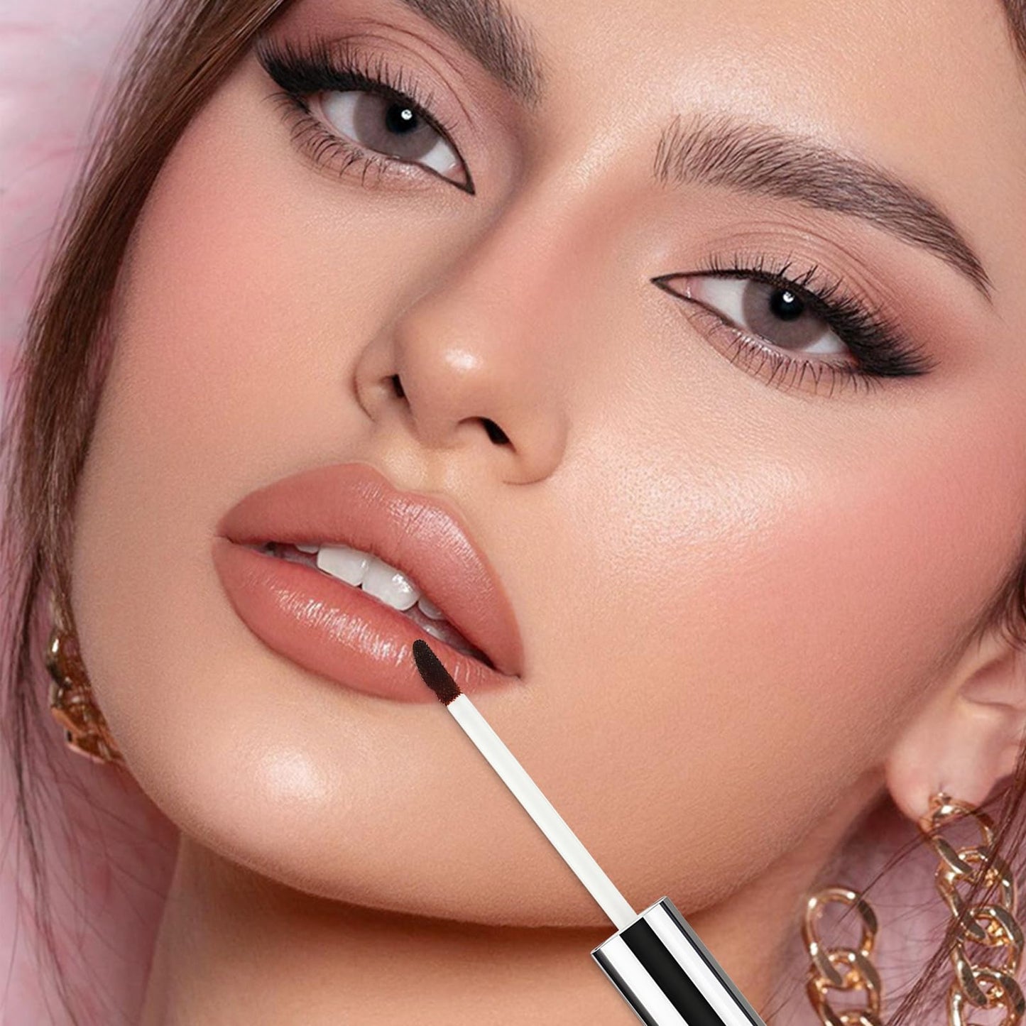 SELINE GIRL Peel Off Lip Liner Stain Velvet Tint - Long-Lasting, Moisturizing, Non-Sticky Matte Lip Lacquer, Highly Pigmented, Smudge-Proof Liquid Lipstick Makeup (brown)