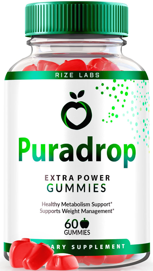 rize labs - Puradrop Extra Power Gummies for Weight Loss Management, Extra Strength, Keto ACV (Apple Cider Vinegar) Gummy Supports Healthy Metabolism (60 Gummies)
