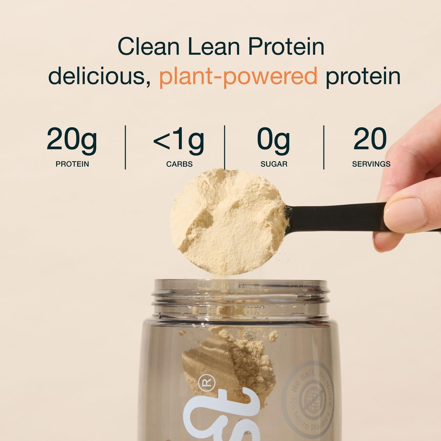 Nuzest - Pea Protein Powder - Clean Lean Protein, Premium Vegan Plant Based, Dairy Free, Gluten Free, GMO Free, Naturally Sweetened Protein Shake, Smooth Vanilla, 20 Servings, 1.1 lb