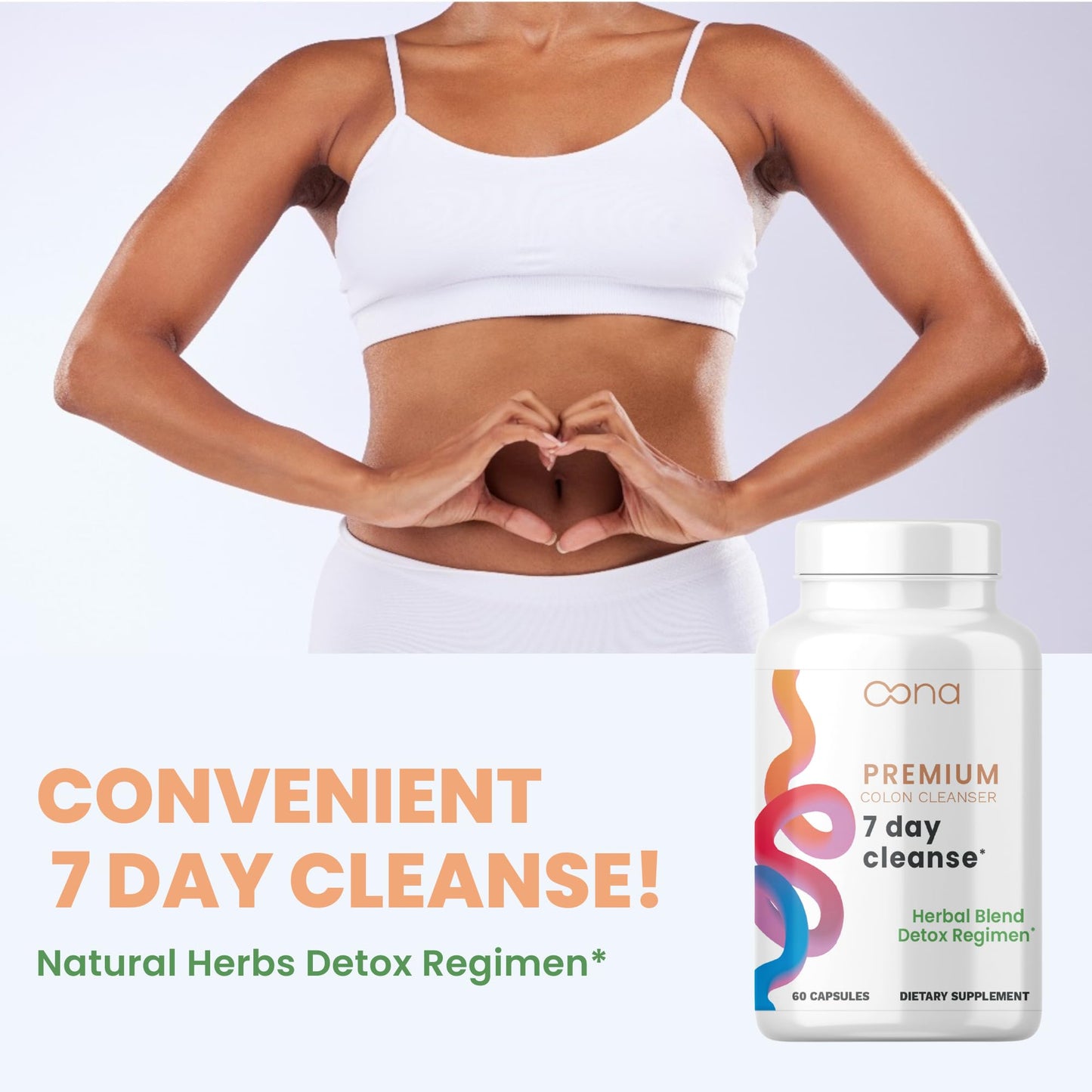 7 Day Advanced Colon Cleanse, Prebiotics & Natural Herbs, Supports Detox & Gut Flora for Women & Men, with Cascara Sagrada, Black Walnut Hulls & Black Cohosh, 30 Capsules 1-2 Daily | 7 Day Cleanse
