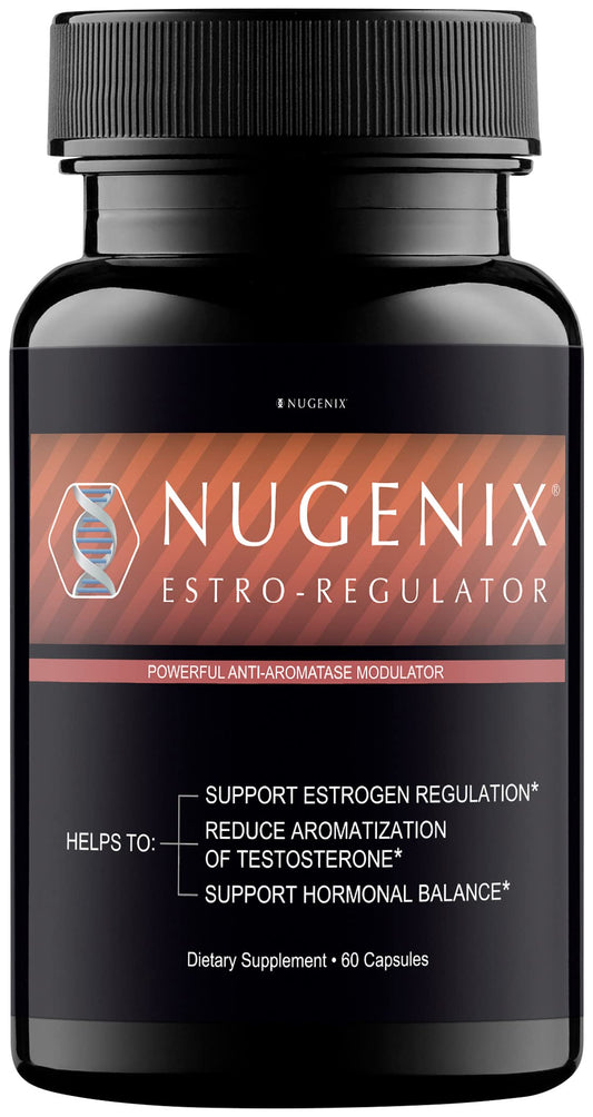 Nugenix Estro-Regulator - DIM Supplement, Estrogen Blocker for Men and Aromatase Inhibitor, Testosterone Booster - 60 Capsules