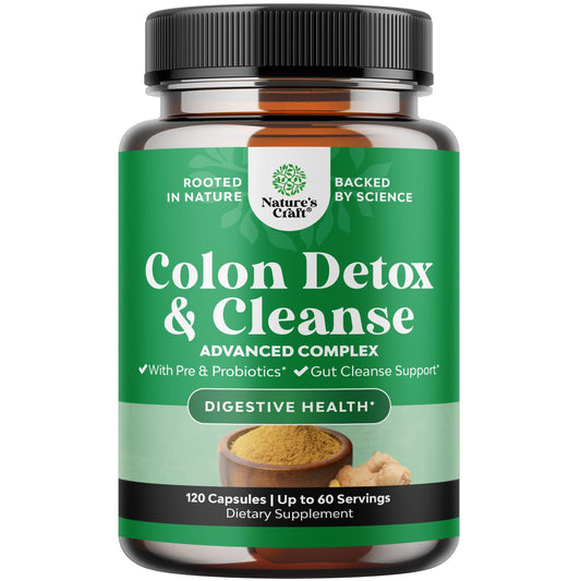 Herbal Colon Cleanse for Women & Men - 15 Day Gut Cleanse Detox for Women with Senna Leaf Cascara Sagrada & Psyllium Husk for Fasting Acting Relief - 3rd Party Tested Made in the USA (60 Servings)