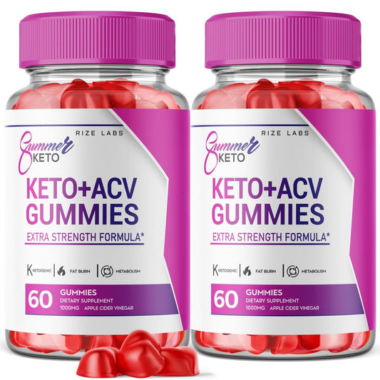 rize labs - Summer Keto+ACV Gummies - Summer Weight Loss Gummies - Belly Fat Diet, Vegan Advanced Formula (120 Gummies)