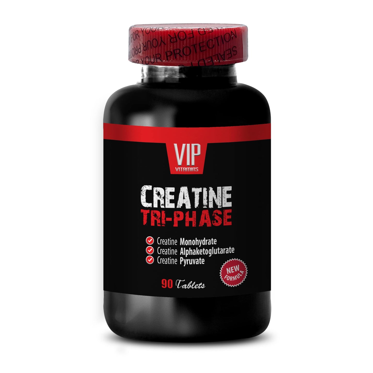 VIP VITAMINS Premuim Blend of Creatines - Premuim Blend of Creatine Monohydrate, Creatine Alphaketoglutarate, Creatine Pyruvate, creatine for Men Muscle gain, creatine Pills for Muscle - 2B 180Tab