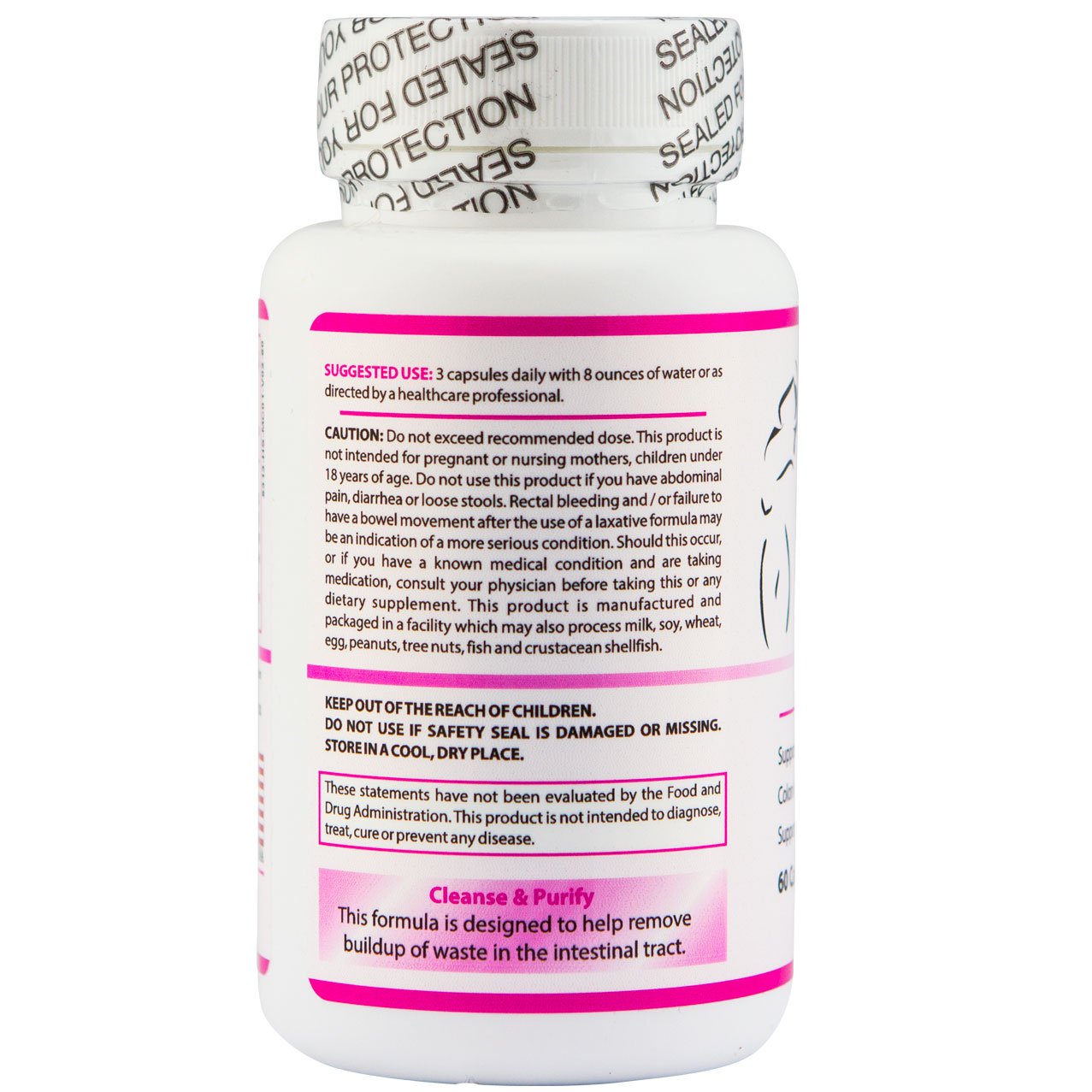 Lady Soma Fiber Cleanse for Women with Probiotics, 60 Capsules