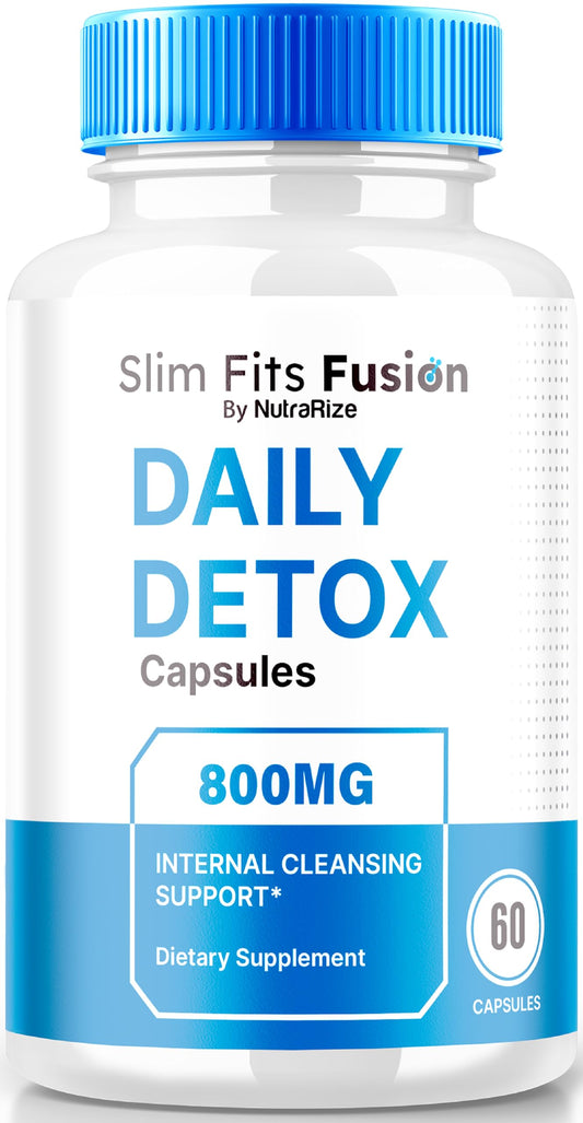 Slim Fits Fusion Capsules, Slim Fits Fusion Daily Detox Pills, Advanced Weight Loss Supplement, Slim Fits Fusion Keto Formula to Target Belly Fat, SlimFitsFusion 800MG Reviews (60 Capsules)