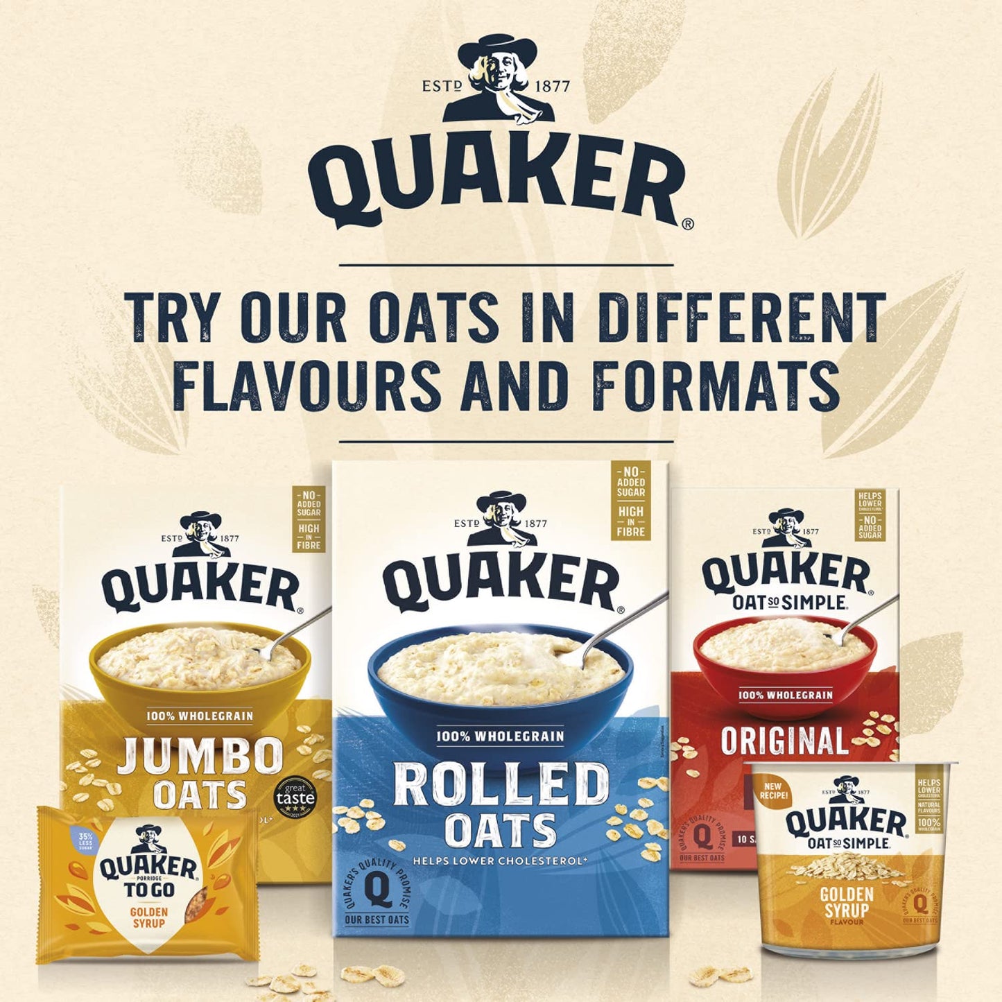 Quaker Oat So Simple Express Pot Golden Syrup Porridge 57 g Pack of 8