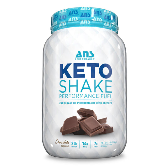 ANS Performance Ketosys Protein Powder - Low Carb Shake - Gluten Free - Delicious Taste - Healthy Fats - Ready to Mix Drink (Chocolate)